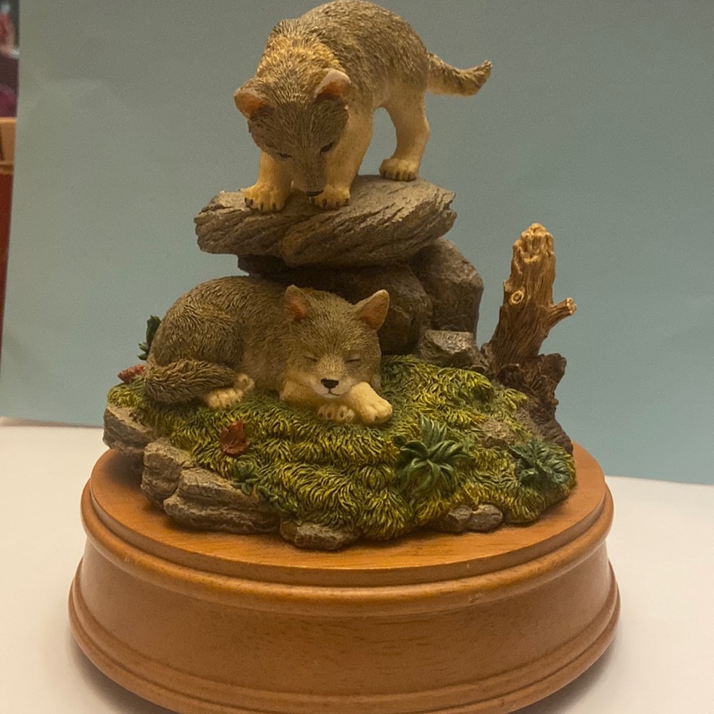 Curious cubs music box.made by San Francisco music box company.